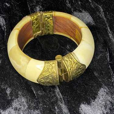 Bone & Brass Bangle - image 1