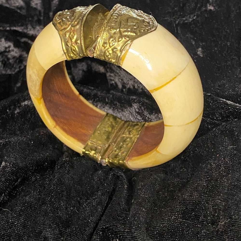 Bone & Brass Bangle - image 5