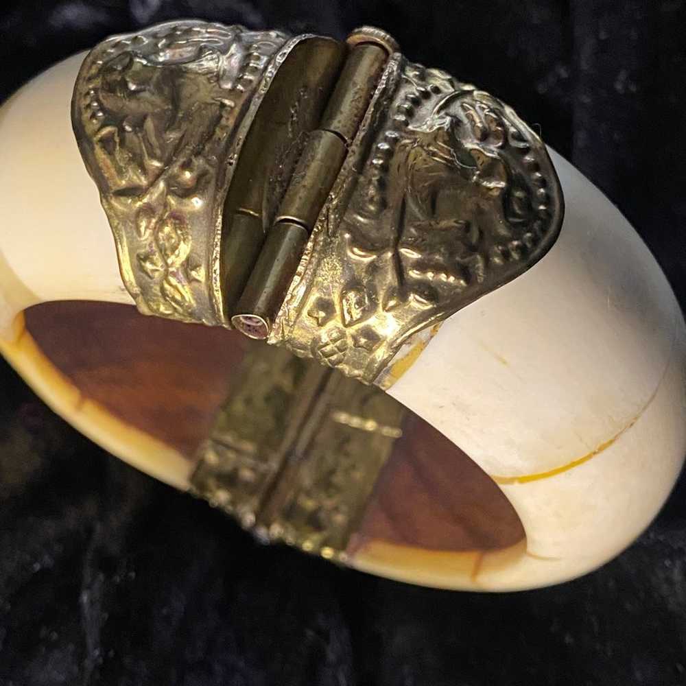 Bone & Brass Bangle - image 6