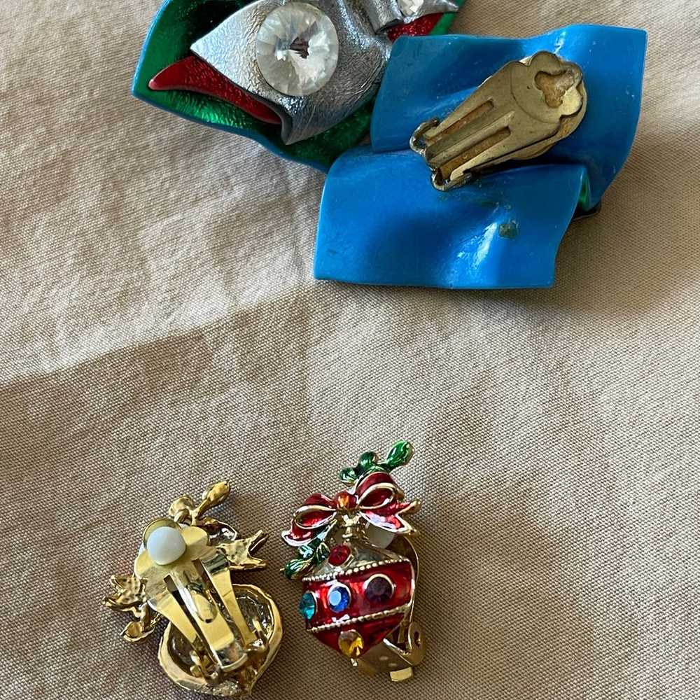 Christmas jewlery Lot vintage - image 8