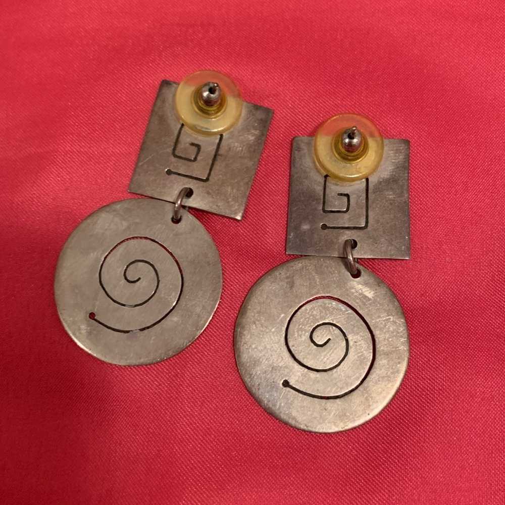 925 Sterling Silver earrings vintage - image 3