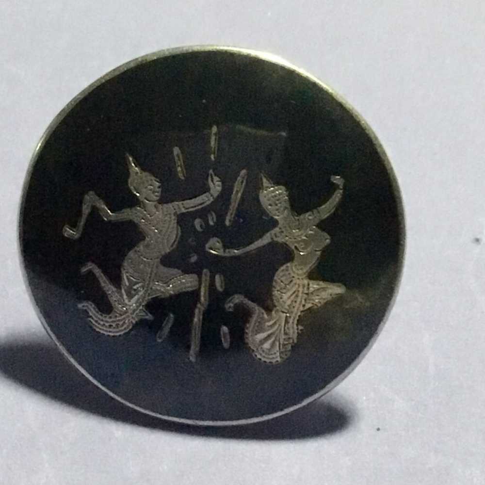 Siam sterling silver dancers adjustable ring - image 2