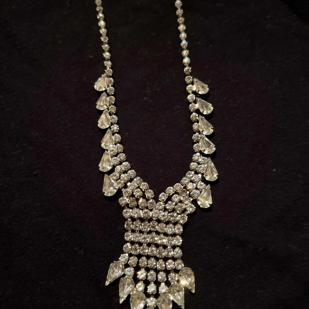 vintage Austrian crystal necklace - image 2