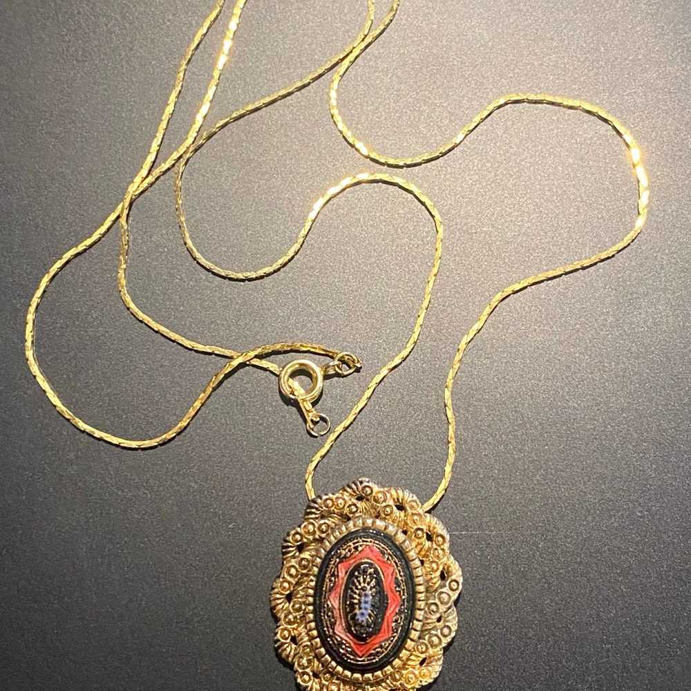 Sarah Coventry Old Vienna Necklace & Brooch - image 2