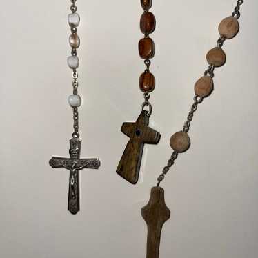 vintage rosary gothic lot - image 1