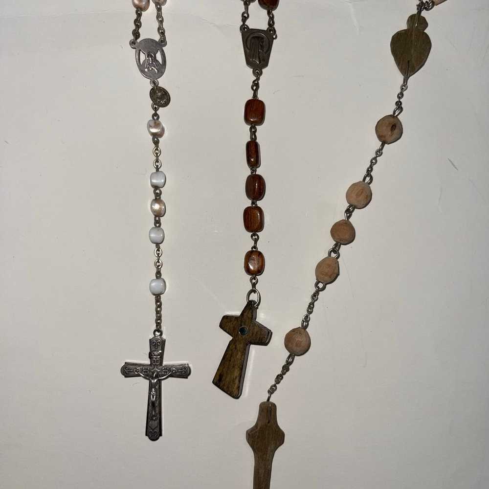 vintage rosary gothic lot - image 2