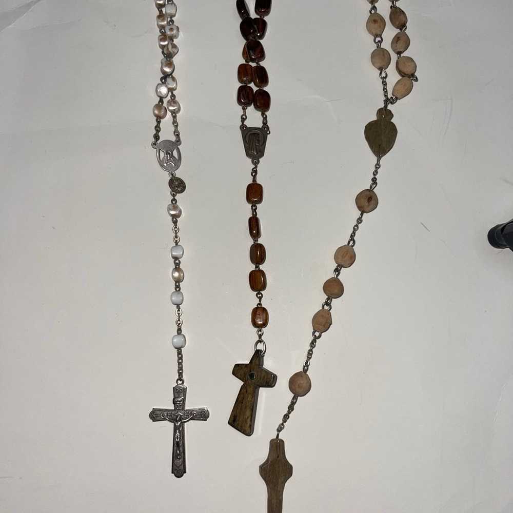 vintage rosary gothic lot - image 3