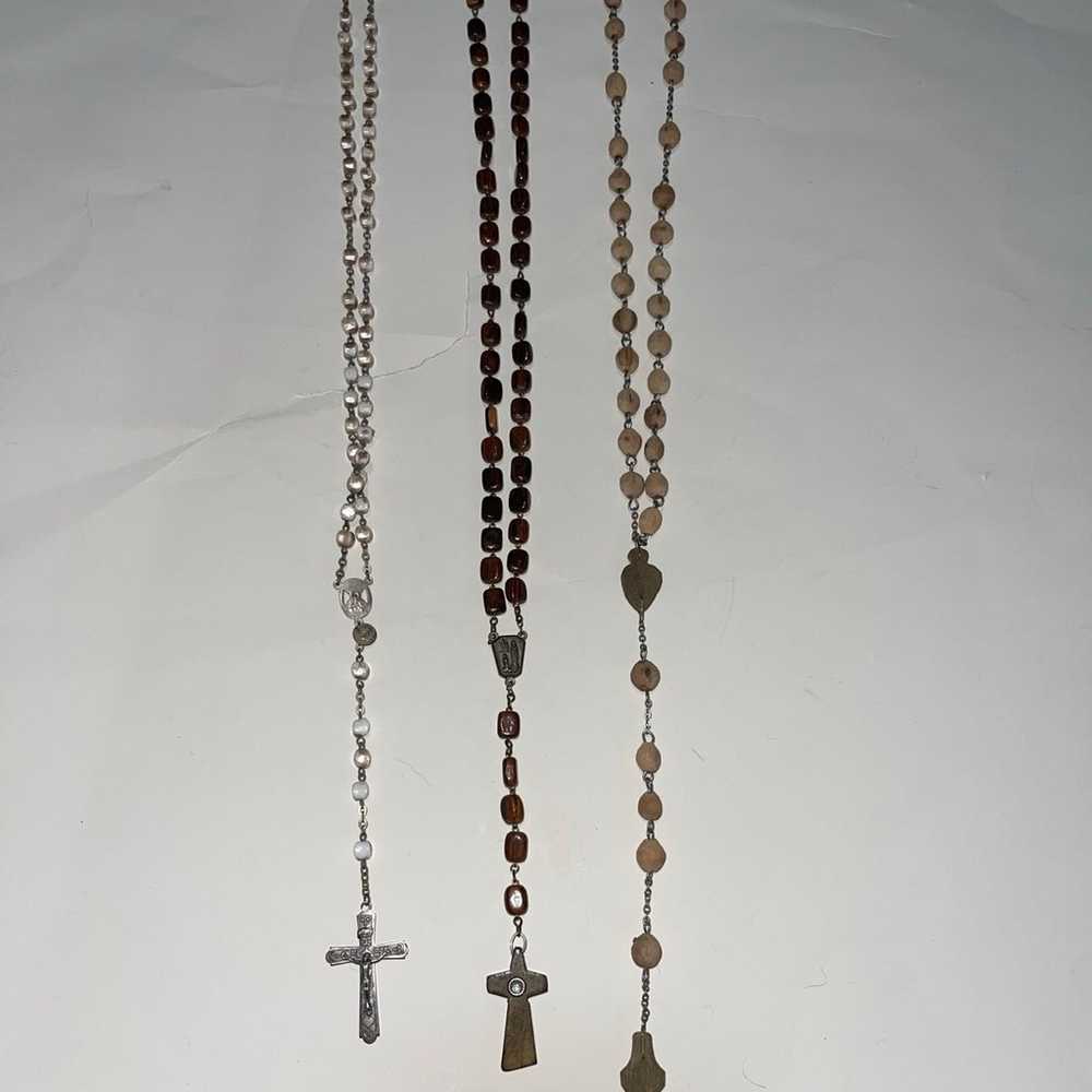 vintage rosary gothic lot - image 7