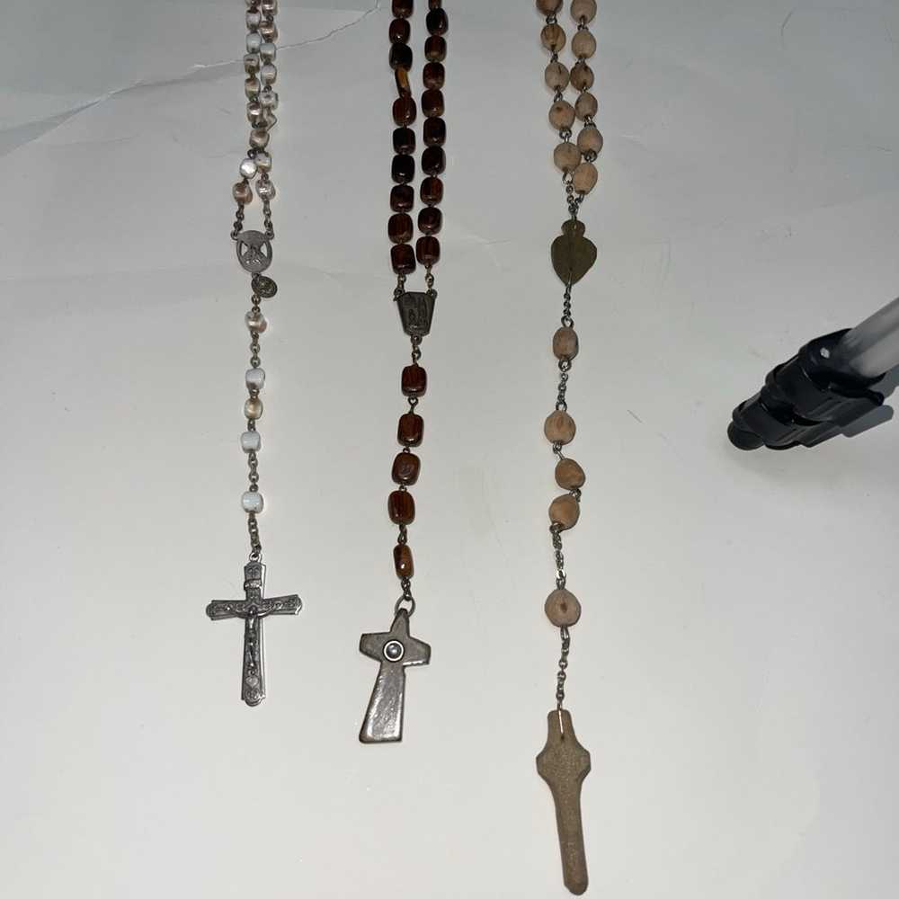 vintage rosary gothic lot - image 8