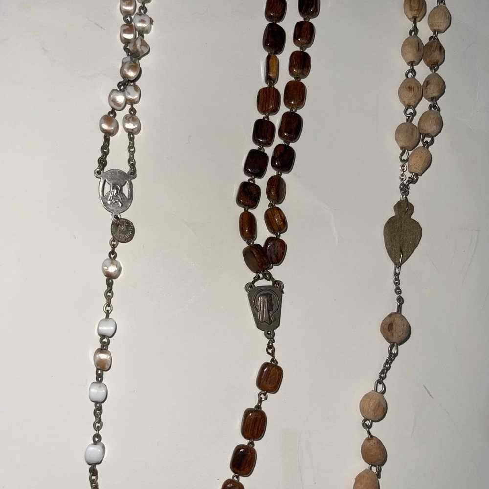 vintage rosary gothic lot - image 9