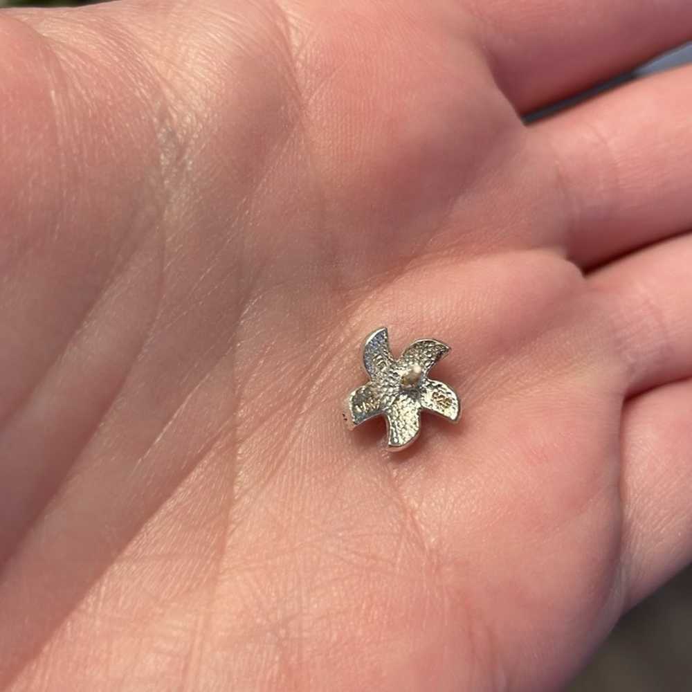 Vintage Sterling Silver & Marcasite Starfish Stud… - image 6