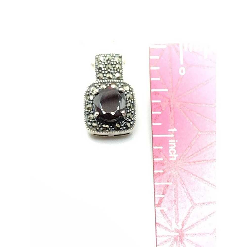 Sterling Silver Dee Berkley Dark Garnet & Marcasi… - image 7