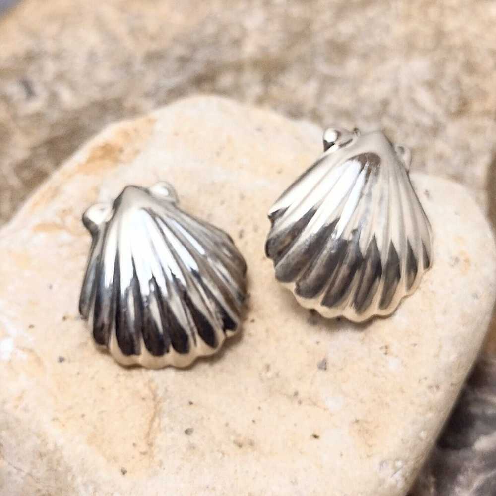 Sterling Silver MEXICO Scallop Clam Sea Shell Dan… - image 6