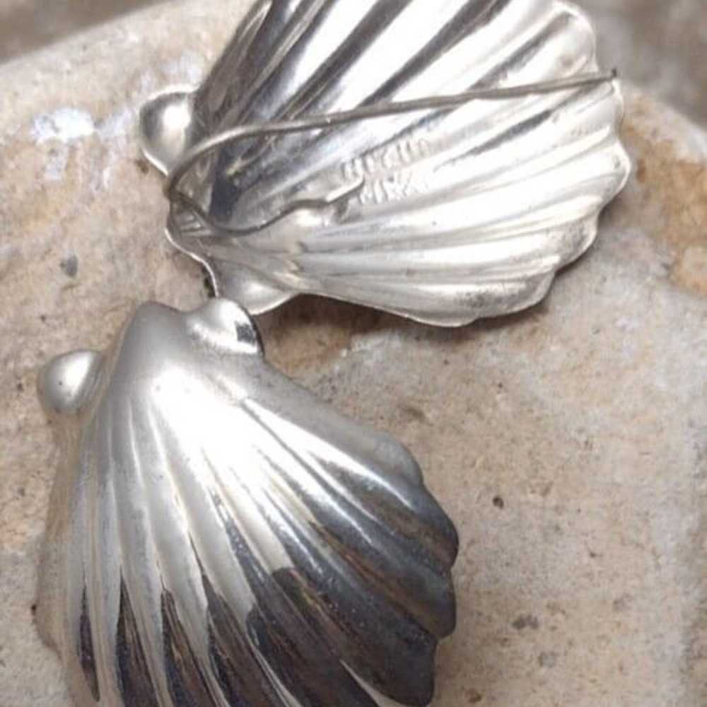 Sterling Silver MEXICO Scallop Clam Sea Shell Dan… - image 9