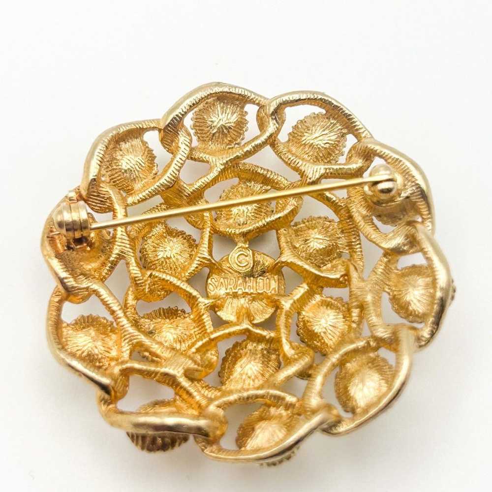 Vintage Sarah Coventry Signed Moon-Lites Brooch 1… - image 8