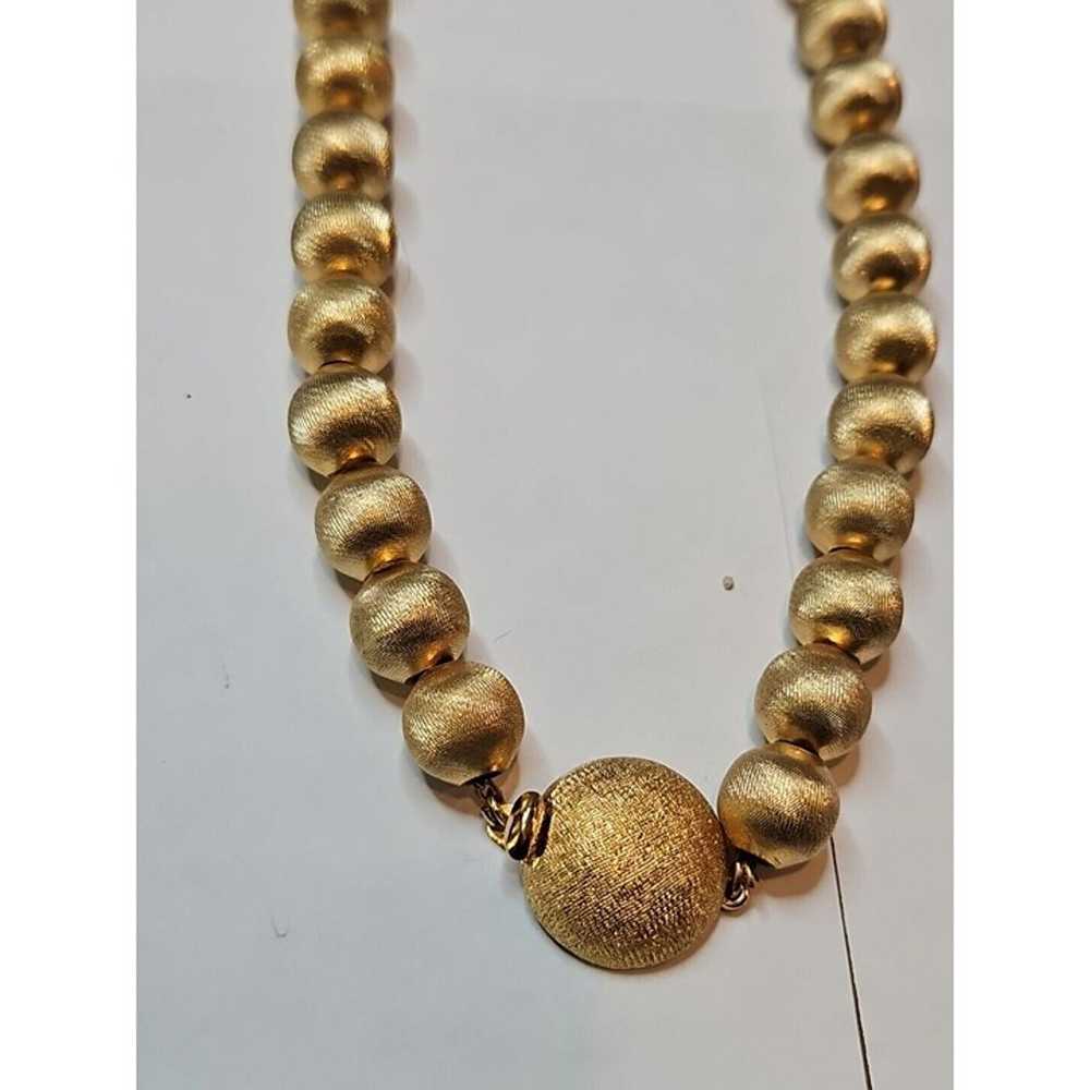 Vintage 1970s Monet Knotted Gold Tone 24'' Neckla… - image 2