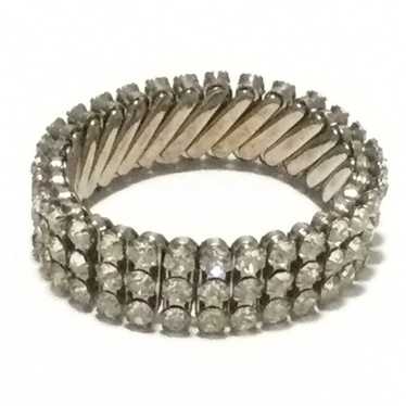 Vintage Rhinestone Expansion Stretchy Bracelet - image 1