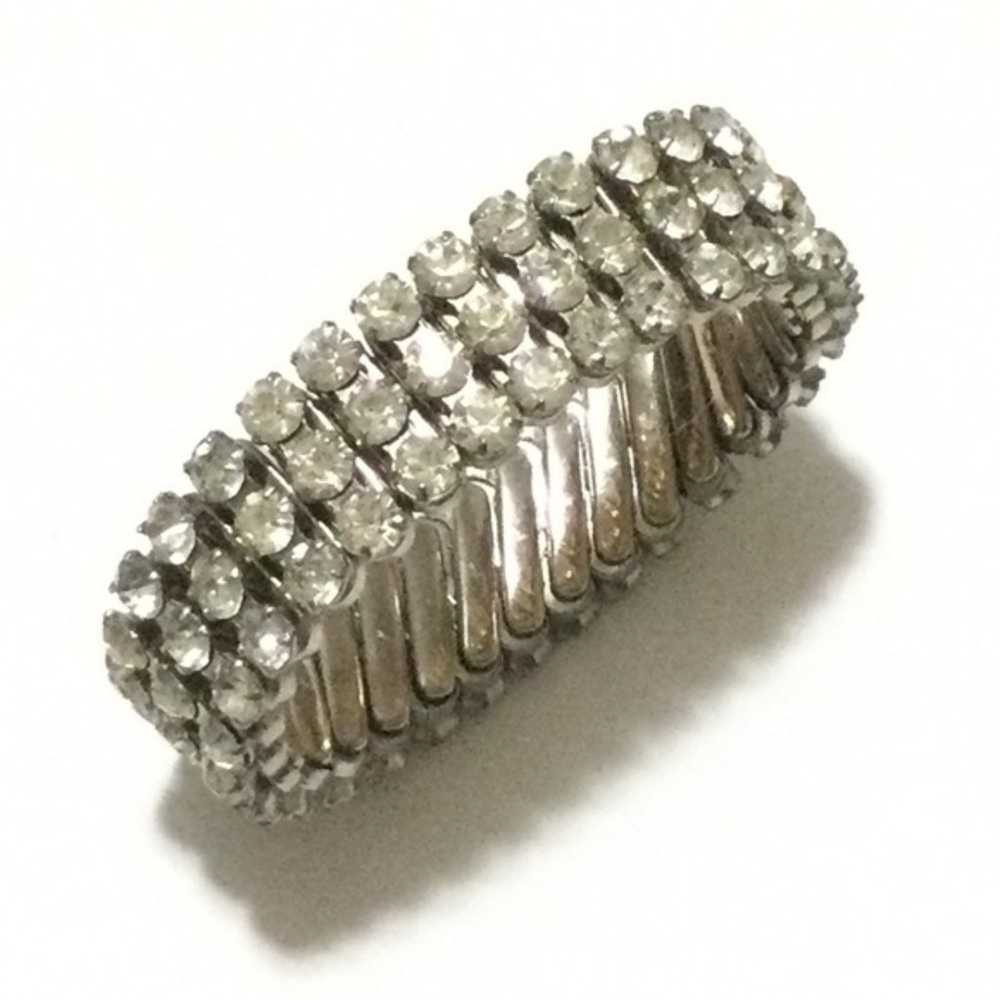 Vintage Rhinestone Expansion Stretchy Bracelet - image 3