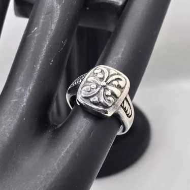 Vintage 925 Sterling Scroll Design Ring - Timeless