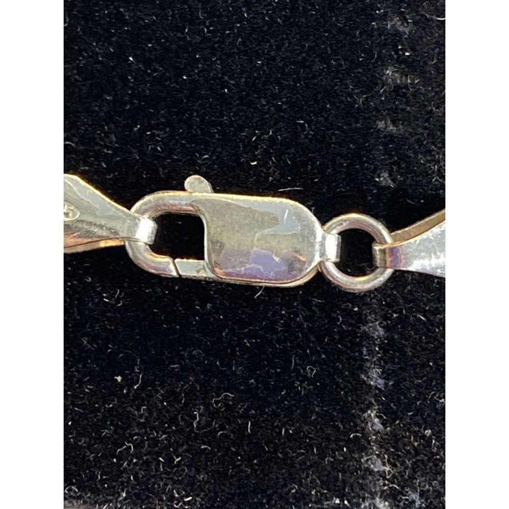 Sterling Silver 925 Rope  Necklace Lobster Claw C… - image 6