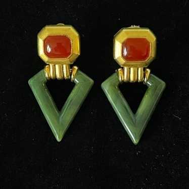 Unmarked Patrice  80's style earring - image 1