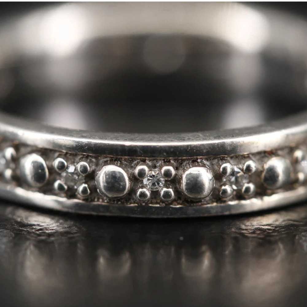 Sterling and Diamond Eternity Band (7) - image 5