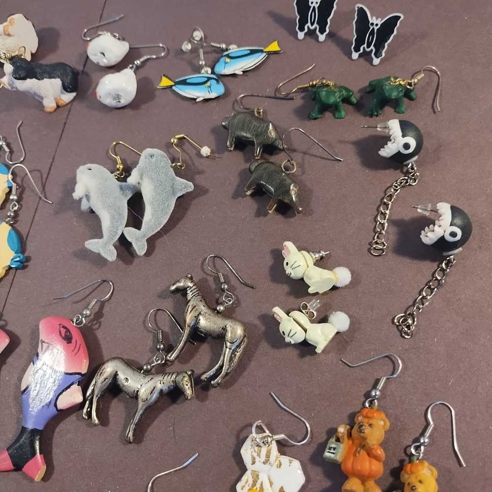 novelty earrings lot 29 pairs - image 10