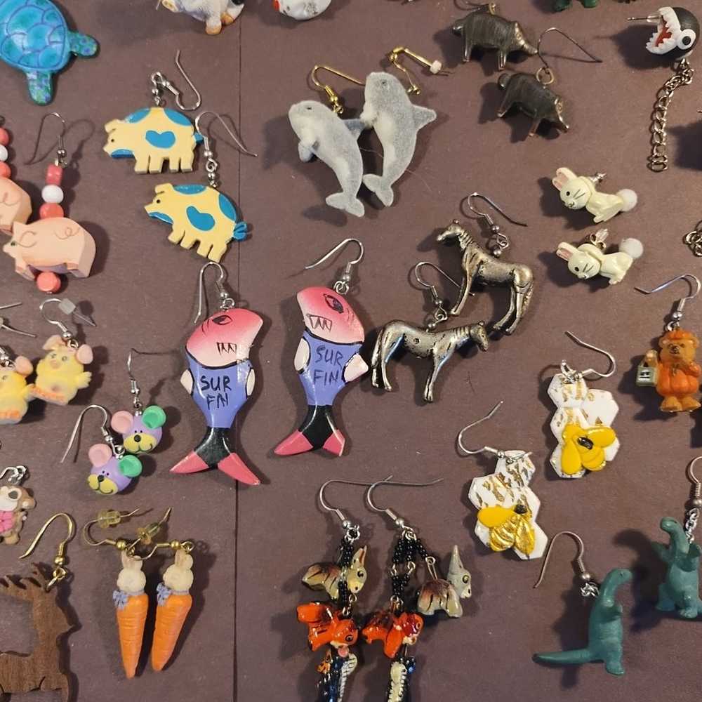 novelty earrings lot 29 pairs - image 11