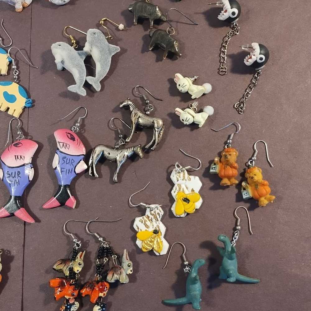 novelty earrings lot 29 pairs - image 12