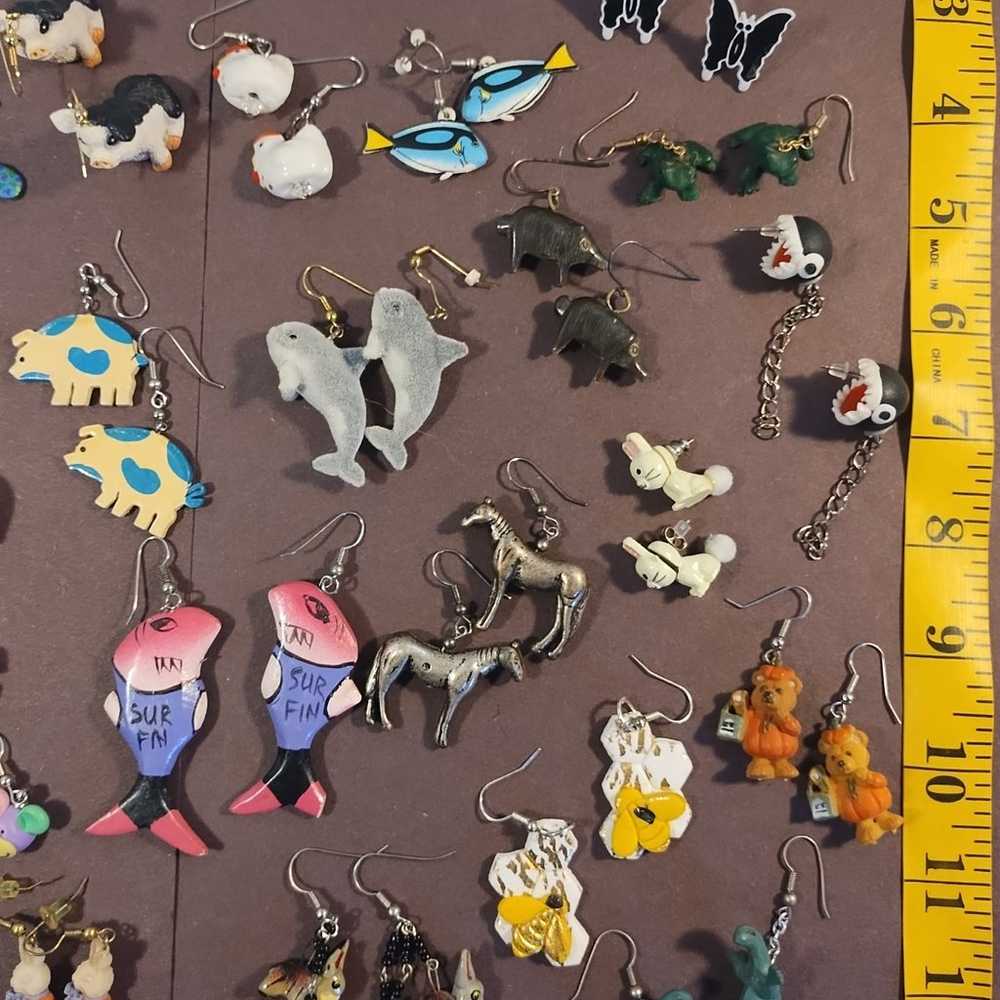 novelty earrings lot 29 pairs - image 4