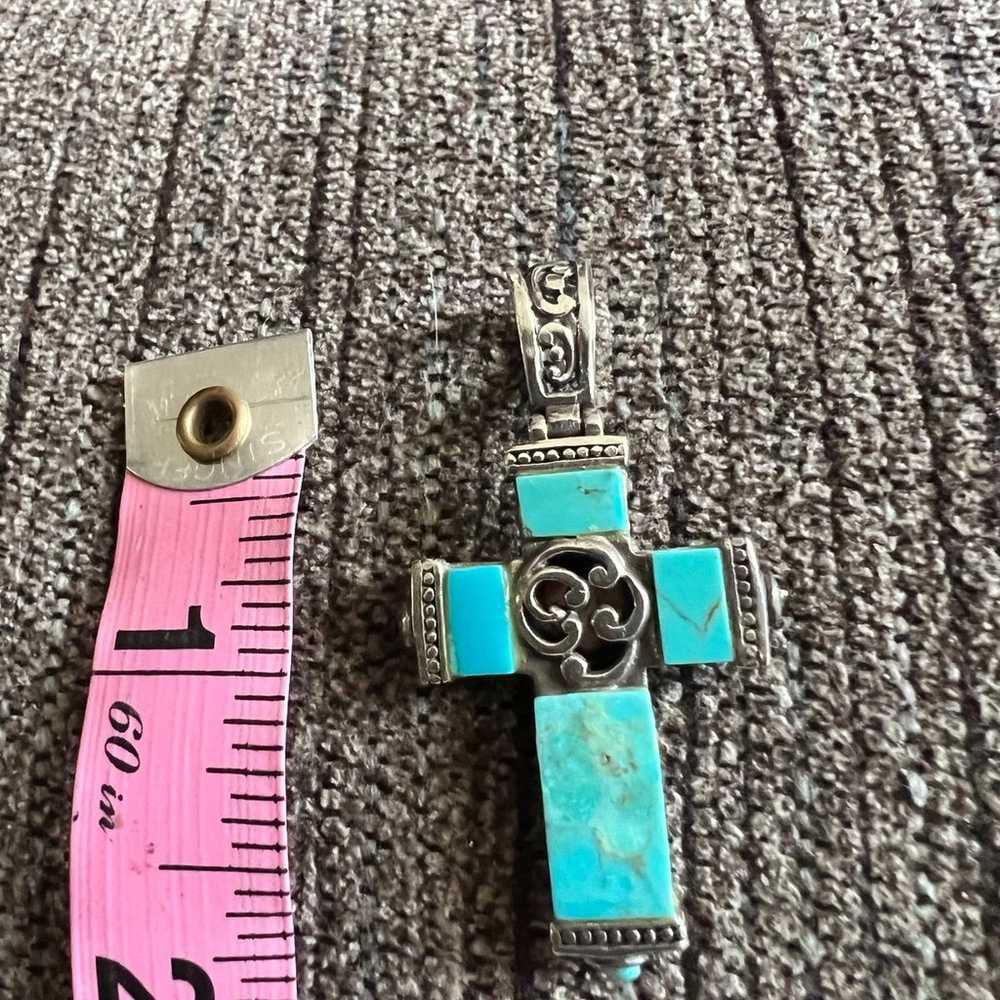 Gorgeous reversible/gemstone sterling cross - image 6