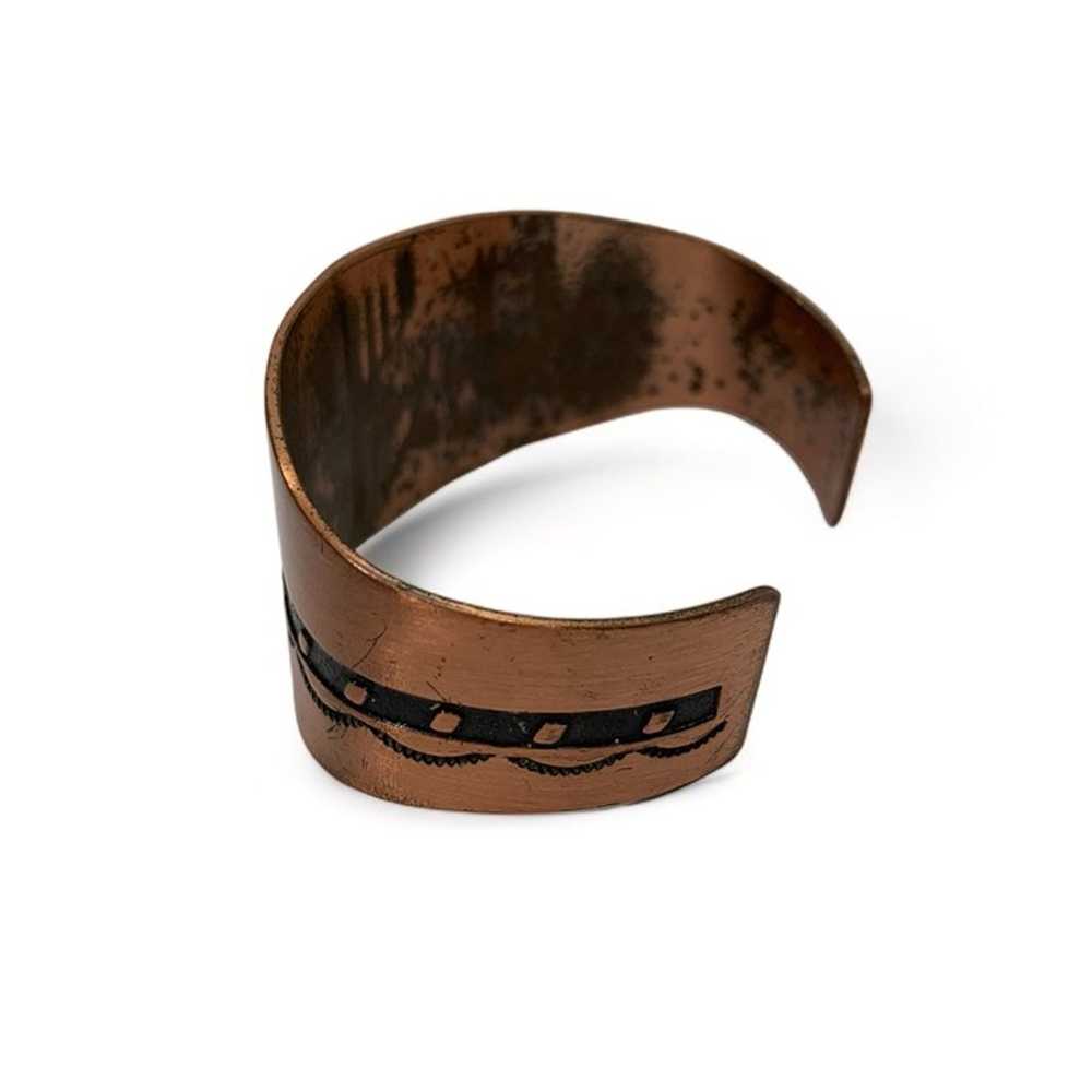 Wheeler Manufacturing Company Vintage Copper Cuff… - image 2