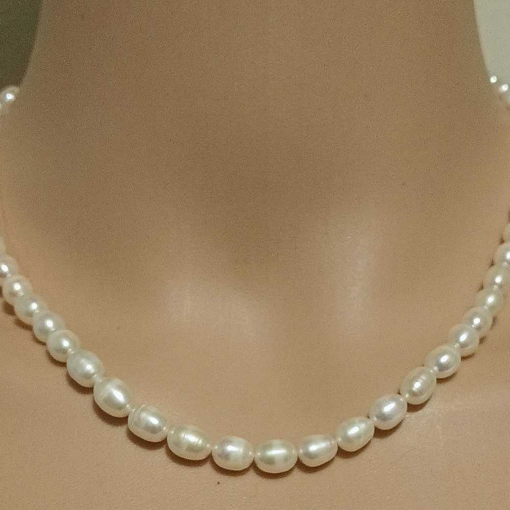 Vintage Freshwater Pearl Choker Necklace - image 6