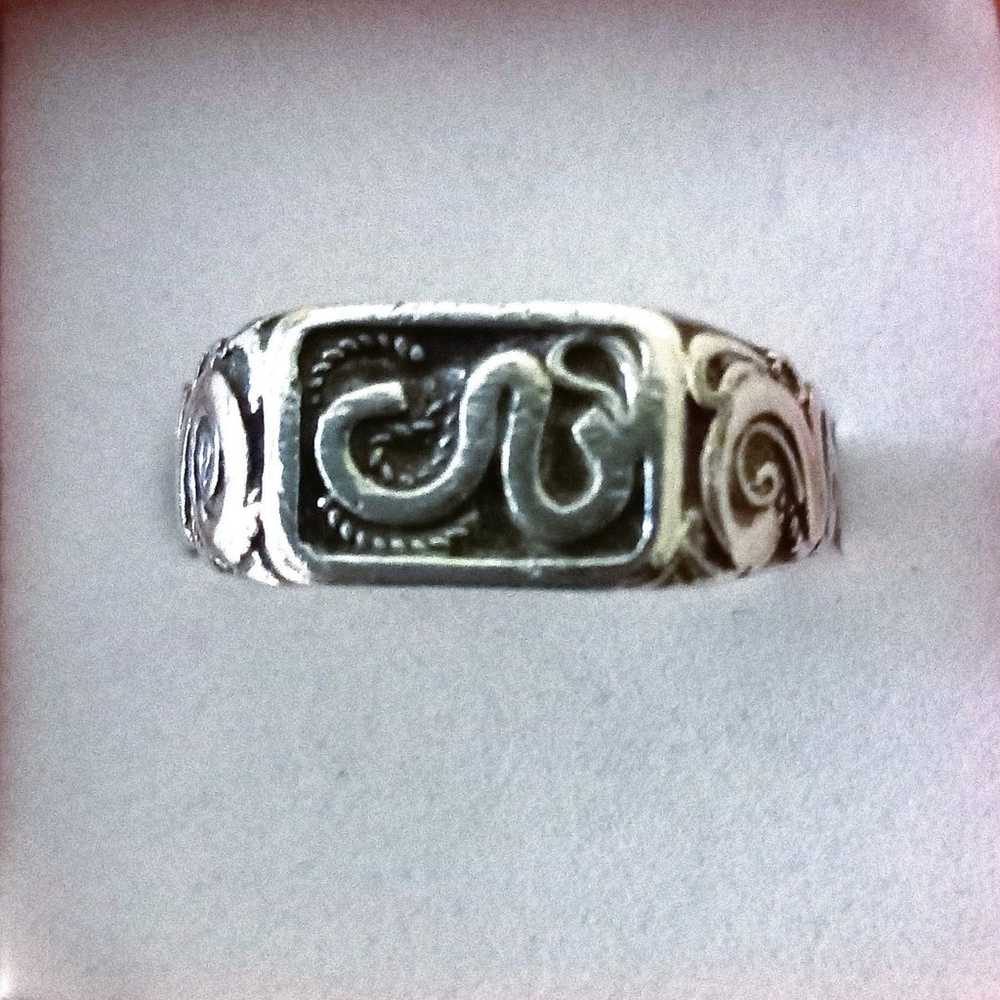 Vintage Sterling Silver Ring 'Seal Ring' - image 1