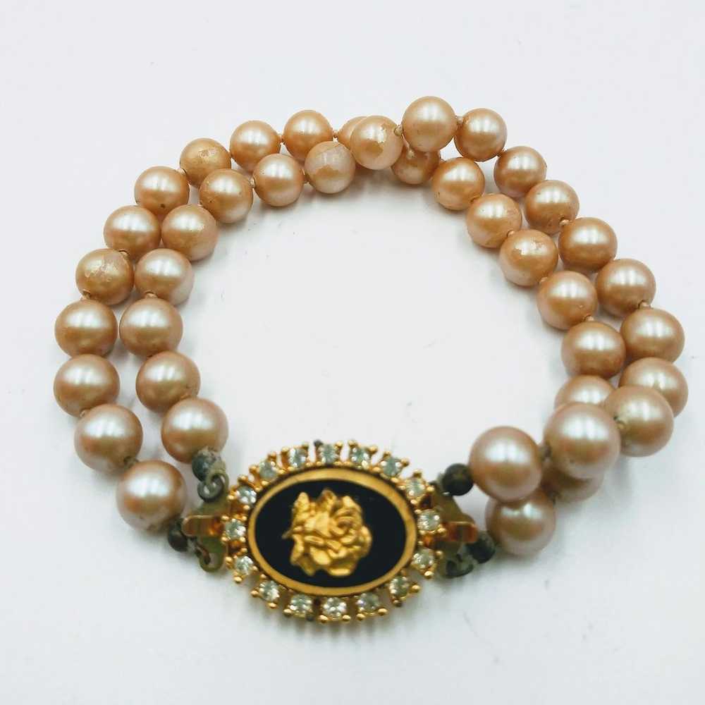 Double strand Rose Bracelet Celebrity NY - image 1