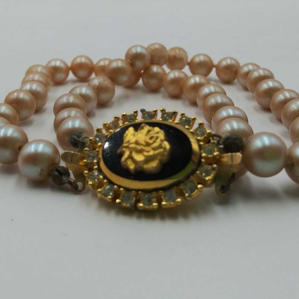 Double strand Rose Bracelet Celebrity NY - image 4