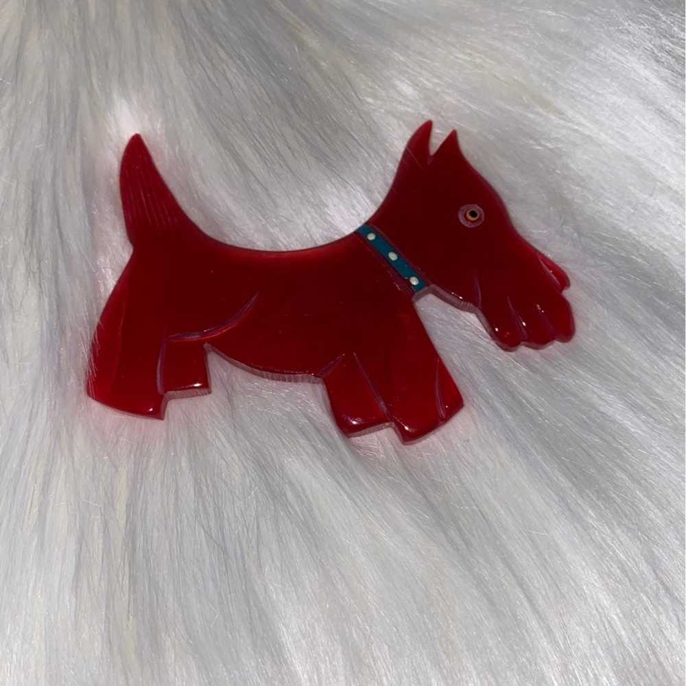 Scotty Dog Vintage Brooch - image 2