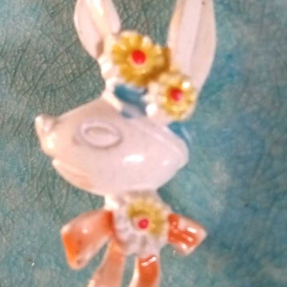 Vintage Rabbit Brooch - image 2