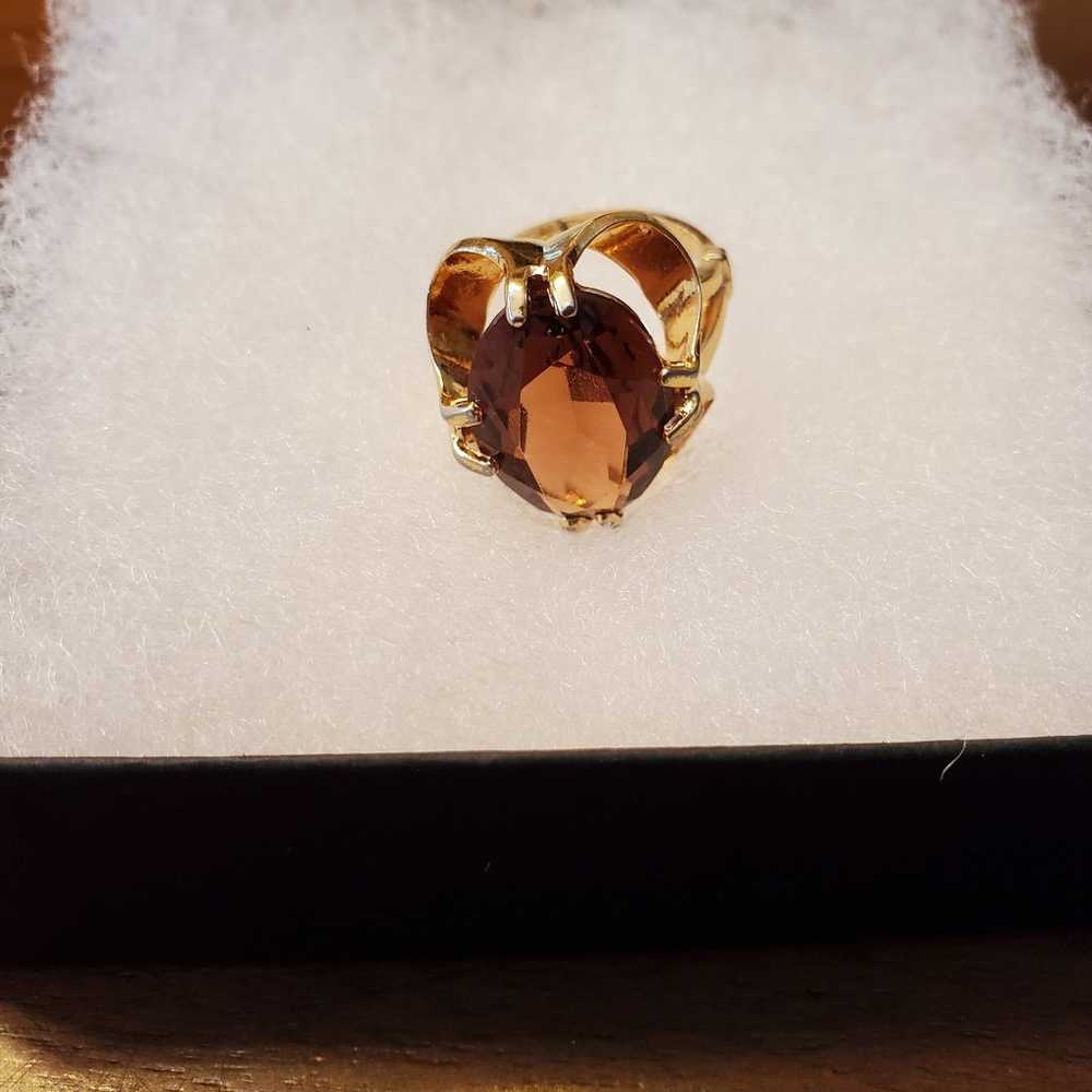 Jose Esposito 18k Electroplated Gold Topaz Stone … - image 2