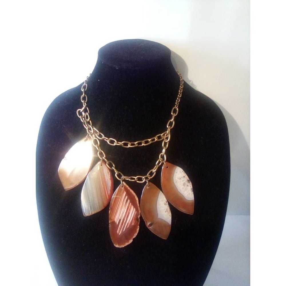 Vintage Bolo Agate Necklace - image 2