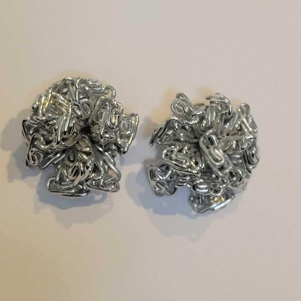 Vintage Aluminum Paper Clip Link Cluster Clip on … - image 1