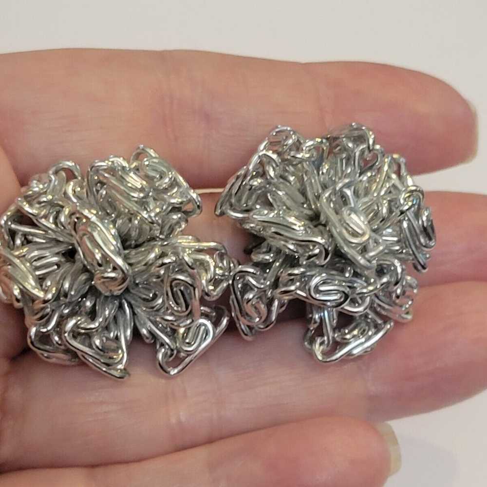 Vintage Aluminum Paper Clip Link Cluster Clip on … - image 2