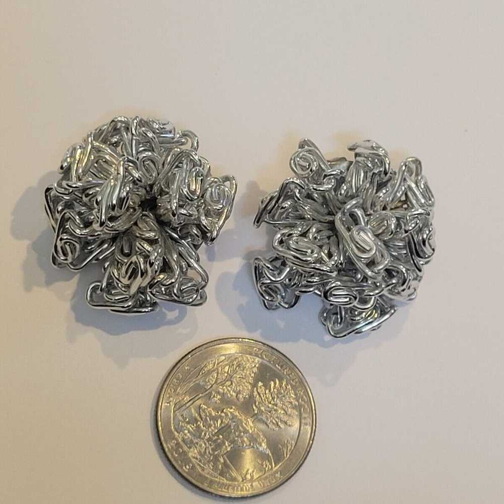 Vintage Aluminum Paper Clip Link Cluster Clip on … - image 5