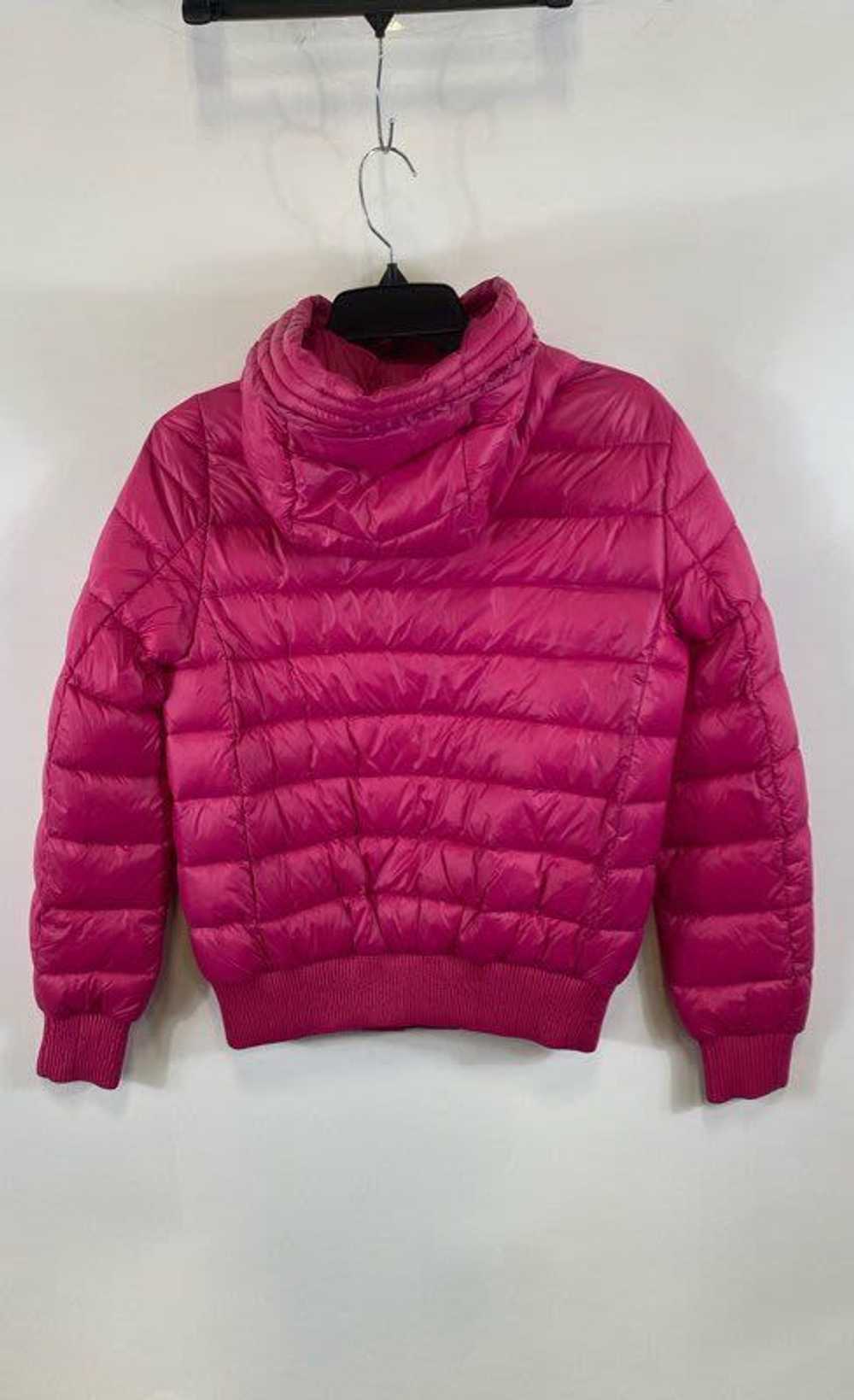 DKNY Womens Pink Pocket Long Sleeve Full Zip Hood… - image 2