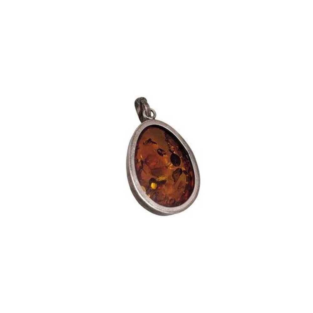 Baltic Amber 925 Sterling Silver Pendant Oval Vin… - image 3