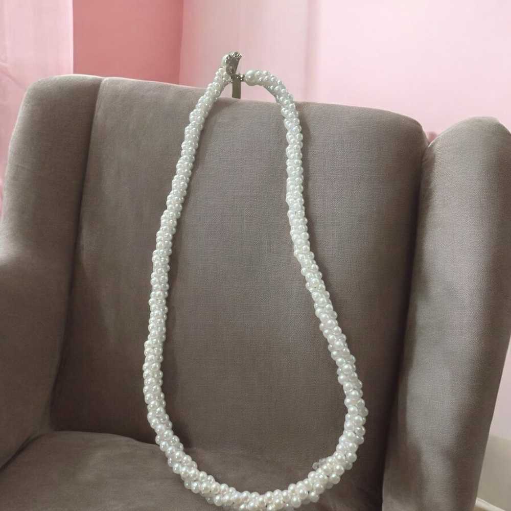 Marvella vintage faux tiny pearls Necklace - image 1