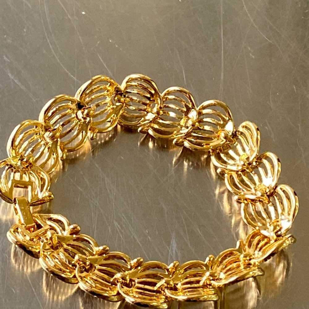 Vintage Napier Twisted Rope  Bracelet  8” - image 4