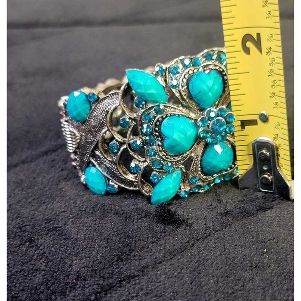 Vintage Turquoise Bangle Bracelet - image 6