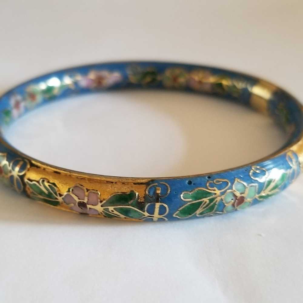 cloisonne bangle bracelets - image 2