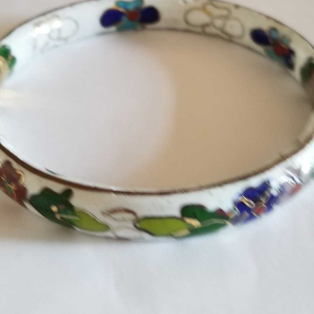 cloisonne bangle bracelets - image 3